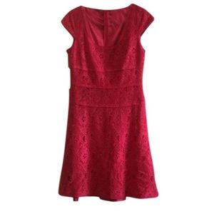 Ann Taylor Pink Lace Cocktail Dress